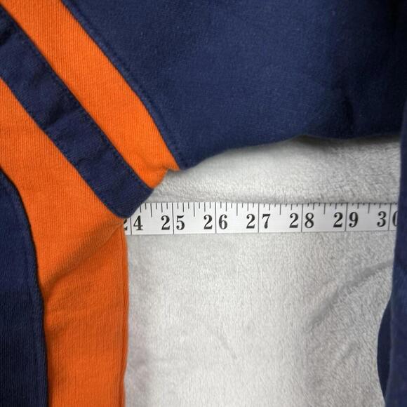 VTG Auburn University Hoodie Navy Orange Pullover Size L NCAA Tigers Y2K College - Picture 8 of 8
